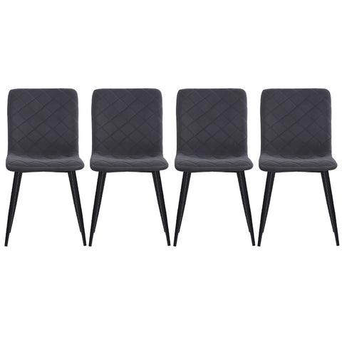 Livingandhome Set of 4 Modern Urban Style Armless Dining Chairs, JM1998