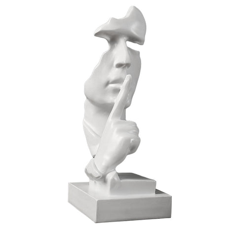 Creative Silence is Golden Figurine for Tabletop Decor, SP2730