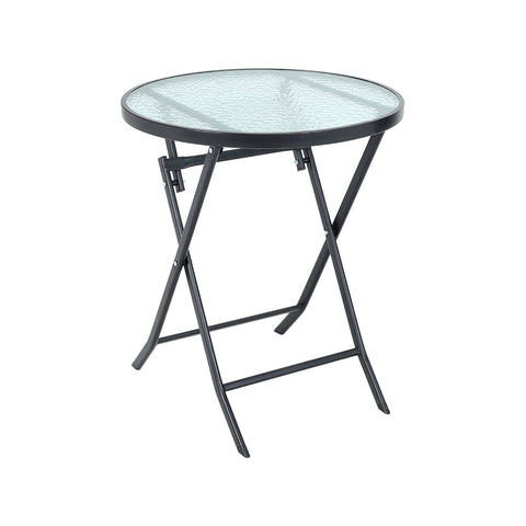 Portable Small Round Folding Metal Garden Table, LG0787