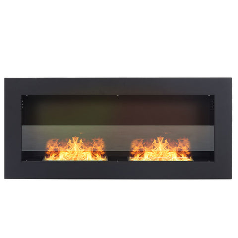 Wall Mounted Stainless Steel Ethanol Fireplace Living Room Heater, PM0875