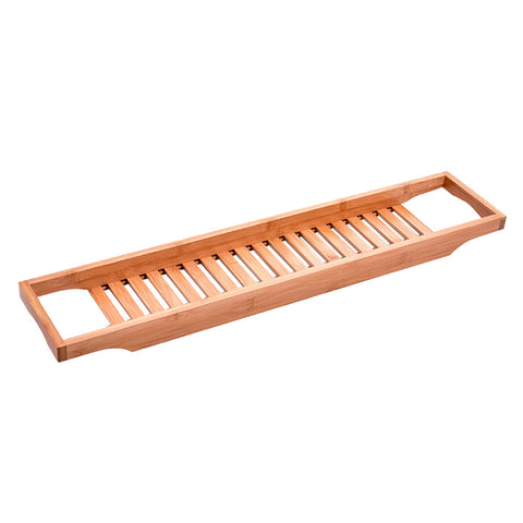 Livingandhome Bamboo Bath Tray Bathtub Caddy for Bathroom, SP2039