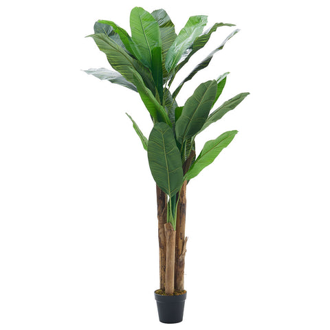 Livingandhome 180cm Artificial Plant Fake Banana Tree in Pot, PM1234