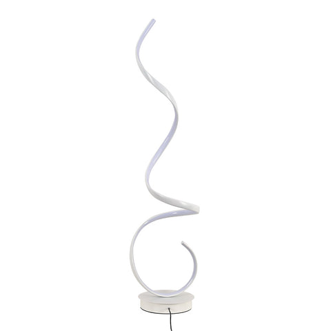 Livingandhome Contemporary LED Spiral Floor Lamp in White Light for Living Room, FI0463