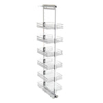 Livingandhome Tall and Narrow 6-Tier Metal Kitchen Pull-out Kitchen Cabinet Basket Shelf, LG0164LG0165LG0166