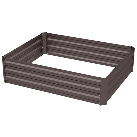 Galvanized Steel Square Raised Garden Bed Planter Box, PM0383