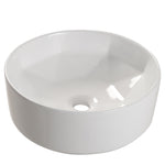 Round White Bathroom Sink Art Basin, DM0352