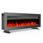 Electric Fireplace with Adjustable Flames, Wall Mounted or Freestanding, PM0789