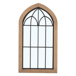 Window Pane Wall Mirror Solid Wood Frame Living Room Entryway Decor, FI0405