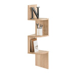 Tiered Wooden Floating Corner Shelf, SP2434