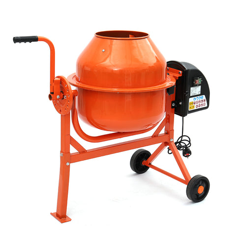 Electric Portable Cement Concrete Mixer with Wheels, PM0217