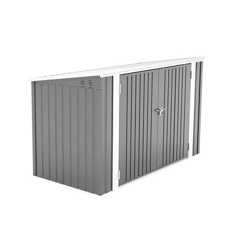 Livingandhome Heavy Duty Steel Bicycle Storage Shed, PM1249PM1250