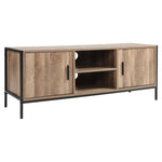 Livingandhome Rustic Metal Frame TV Stand, XY0065