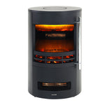 Freestanding Electric Fireplace with 3D Log Flames, PM1061