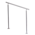 Livingandhome Silver Floor Mount Stainless Steel Handrail for Slopes and Stairs, LG0341