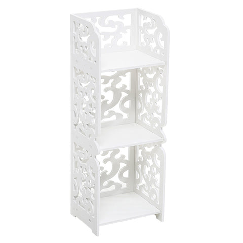 Rustic Small White Storage Display Shelving Unit, SP2429