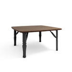 Livingandhome Square 70cm Wooden Folding Coffee Table Brown, ZH1300