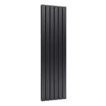 Livingandhome Steel Smoke Grey Vertical Tall Radiator with Double Panel, DM0384