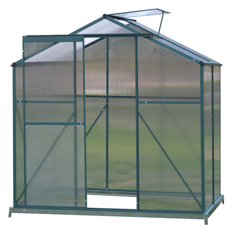 Aluminium Hobby Greenhouse with Base and Window Opening, PM0994PM0995