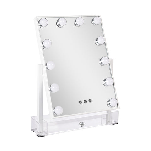 Livingandhome Rectangular Hollywood Vanity Makeup Mirror, SW0409