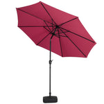 Patio Umbrella Large 3M Traditional Parasol with Plastic Base, LG0442LG0455