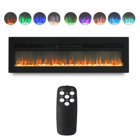 Wall Mounted Electric Fireplace with Remote Control, PM1103