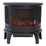 Electric Indoor Freestanding Fireplace Stove with Curved Door, PM0511