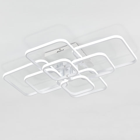 Livingandhome Contemporary LED Energy-efficient Light-adjusted Semi Flush Ceiling Light, LG0587