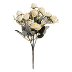 Livingandhome 5 Branch 15 Heads Artificial Silk Rose Bouquet Wedding Party Home Decoration, SW0258