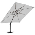 Livingandhome Large Square Canopy Rotating Outdoor Cantilever Parasol, LG0798