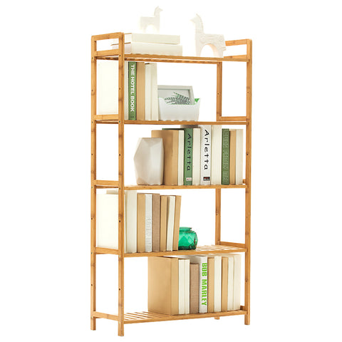 Tiered Bamboo Wood Book Storage Shelf, SP2469