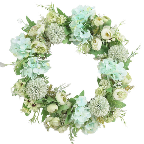 Spring Artificial Peony Wreath Mixed Flowers for Wedding Decor, SC0511