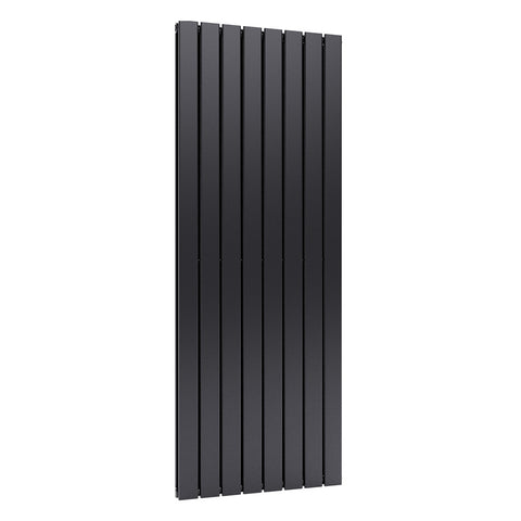 Livingandhome Steel Smoke Grey Vertical Tall Radiator with Double Panel, DM0385