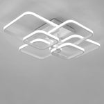 Livingandhome Contemporary LED Energy-efficient Semi Flush Ceiling Light, LG0420