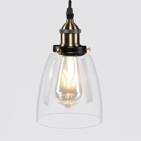 Modern Single Head Glass Pendant Light for Living Room, LG0058