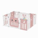 Foldable Baby Kid Playpen 12 Panel Safety Play Yard Home Activity Center, FI0270