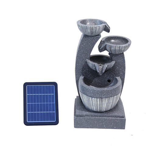 Water Fountain Rockery Decoration Solar Powered Outdoor, AI0986