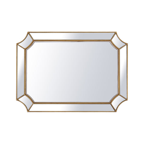 Livingandhome Modern Gold Decorative Wall Mirror, CD0557