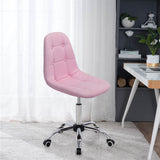 Contemporary PU Leather Chrome Base Swivel Office Chair, FI0215