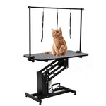 Livingandhome Adjustable Anti-rust Black Animal Pet Grooming Stand, JM0588JM0589