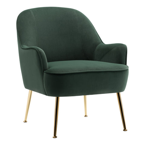 Modern Single Sofa Armchair with Gold-Plated Feet, JM1457