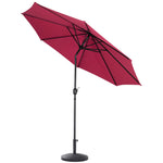 Patio Umbrella Large 3M Traditional Parasol with Resin Base, LG0442LG0882