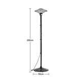 Freestanding Electric Patio Heaters Portable for Outdoor Indoor Use, LG0764