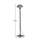 Freestanding Electric Patio Heaters Portable Halogen Tube for Outdoor Indoor Use, LG0769