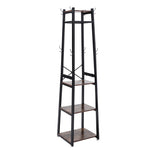 Retro Industrial Style Clothing Racks Clothes Rail with 4 Tiers of Shelves, MC0037