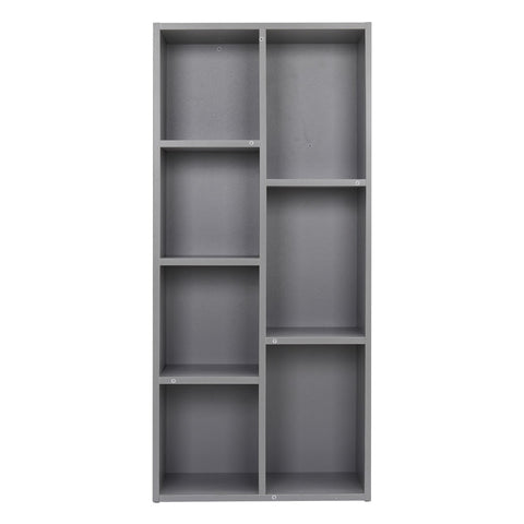 Cube Wooden Bookcase Organizer Storage Shelving Unit Grey, MC0242