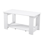 Livingandhome Simple Coffee Table 2 Tier Small Tea Table Desk Wooden Living Room Furniture, MC0327