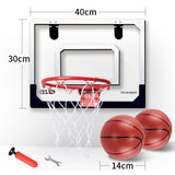 Livingandhome Kids Mini Basketball Hoop Set Wall Mounted, WF0050