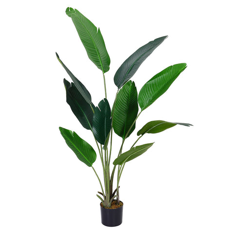 160 cm Tall Artificial Banana Leaf Tree Faux Large Plants in Pot, PM0761