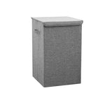 Foldable Home Laundry Baskets Laundry Hamper with Lid Grey, WH0534