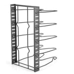 Pot Rack Pan Organiser Rack 8 Tiers Adjustable Pan Lid Holder Cookware, WH0601